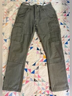 Polo Ralph Lauren Mountain Surplus Military Cargo Pants Army Green Size 32